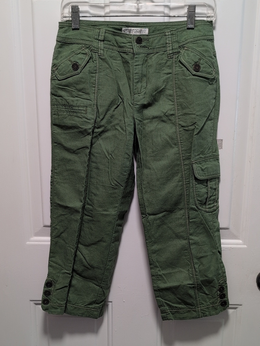 Point Zero Olive Green Cargo Capris
